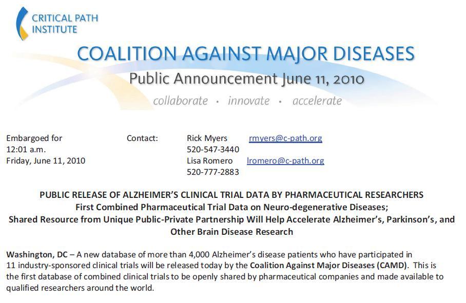Data Sharing, Disease Modeling and