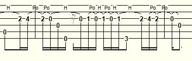 This combination of licks rely heavily on pull-offs on the 3 rd