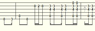 The song emphasizes the use of double stops along with the strong use of the V chord.