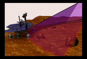 mines, unknown terrains Laser range sensors, gas and sinkage sensors Planetary