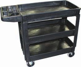 MAY - JULY 2013 PSC-3T PLASTIC SERVICE CART Moulded storage trays ideal for spanners & tools 3 plastic trays (790 x 440 x 70mm) Ø127mm wheels (2 swivel & 2 fixed wheels) 250kg