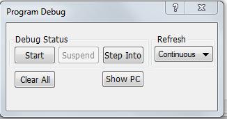 Investigate Analog Sensors In the Program Debug pop-up, ensure that inputs and outputs are being refreshed continuously. If not, choose Continuous from the Refresh drop-down menu.
