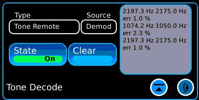 Receiver Menu Receiver Decode>Tone Decode The Type selection offers choices of: Two Tone Sequential