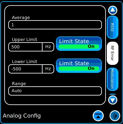 Config Analog Config The Analog Config Tile provides access to upper