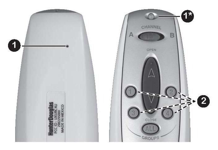 With a paperclip, press and release the recessed SETUP button on the back of the remote. The Indicator Light on the front of the remote flashes green for approximately 30 seconds. 2.