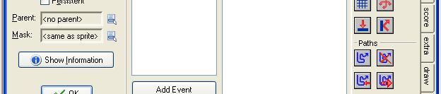 Creating an Object s Events and Actions 1. If you want events associated with this object click Add Event 2.