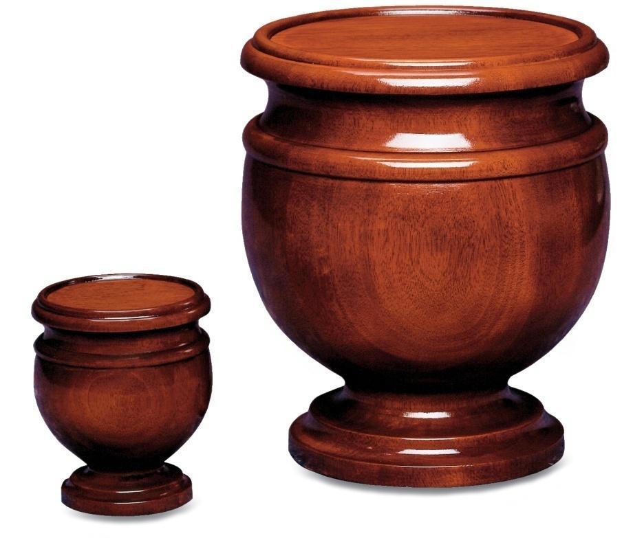 Jefferson Mahogany $ 1,340 Keepsake 4.25 diameter x 5 h $ 470 Full size 8.5 diameter x 10.06 h $ 1,340 Miniature 1.