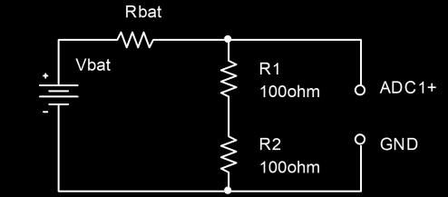 load resistance on the battery is Rtotal and it is the parallel combination of the scope impedance (1Meg) with the resistance of the load resistor (Rload).