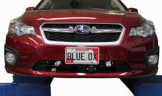 Many Blue Ox baseplates are designed to use existing holes and hardware to mount the baseplate to the towed vehicle.