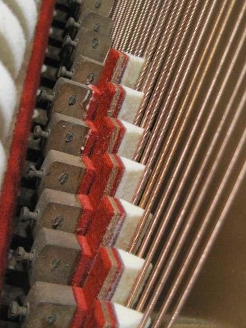 When the strings arrive, the old strings may be removed, and the new strings installed, usually in the same day.