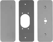 Cover Plates 229 Kit (For 22 Rim Device) Kit contains inside and outside plates for hinge stile cutouts, an inside plate for the the lock stile, and