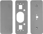 1³ ₄ (44mm) 997 Kit (For 98/99 Rim Device) Kit contains inside and outside plates for hinge stile cutouts, an inside plate for lock stile, and  1³ ₄