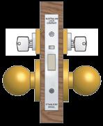 Alco 5000 Series Mortice Locks Combination Locks continued 5422 Glass Door Lock Double
