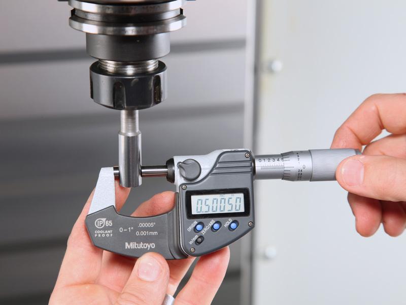 Step 17 Use a micrometer to find the diameter of the gauge pin used in the Calibration Bar and write this