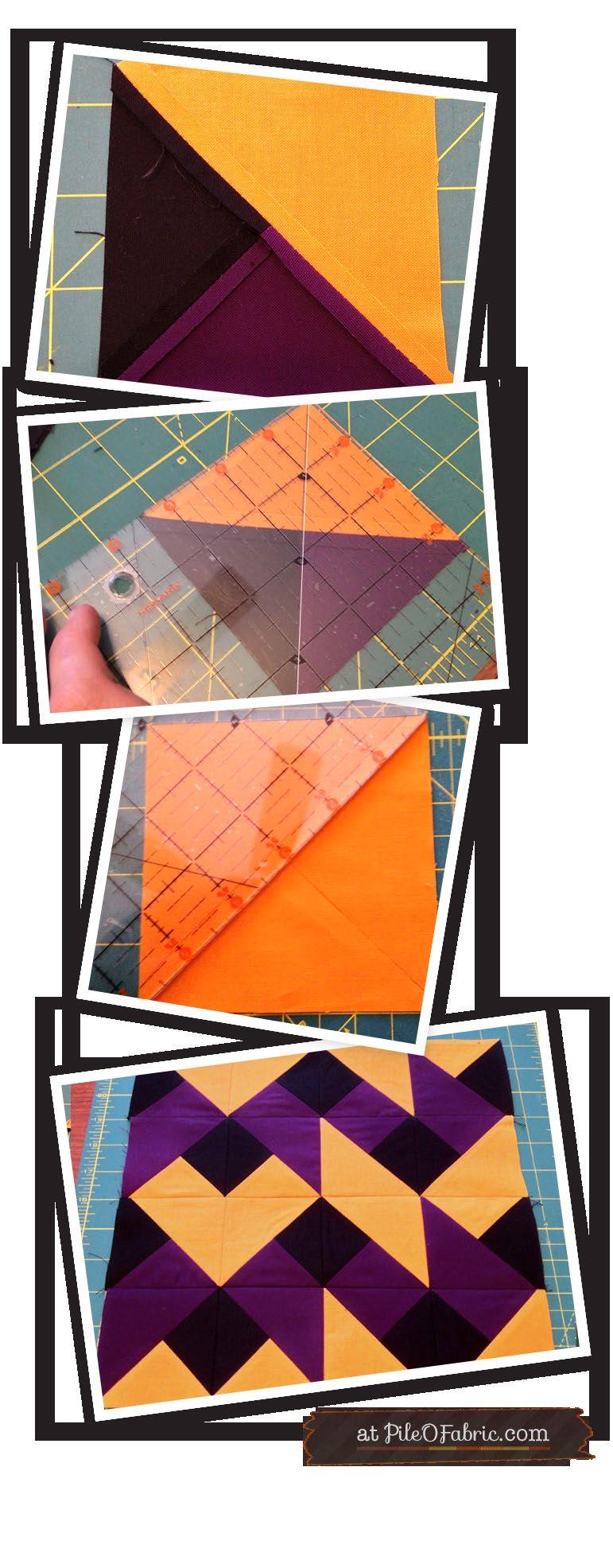 8 Color A Color B BG Woven Chevrons Block Skill Builder Block #6 MATERIAL LIST (5) 3 7/8 squares in color A (3) 3 7/8