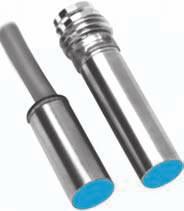 Inductive sensor, IH06, DC -wire, iniature series, Flush Sensing range.5 mm Dimensional drawing Inductive sensor Can be installed flush 0 Ø 6.