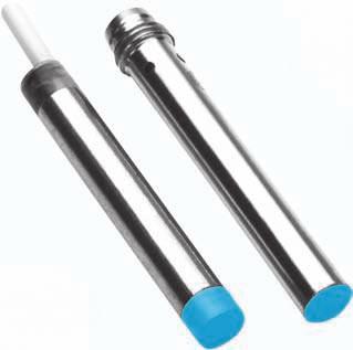 Inductive sensor, IH06, DC -wire, Advanced series Sensing range / mm Dimensional drawing Inductive sensor Enhanced sensing range High switching frequency Short-circuit protection (pulsed) Solid