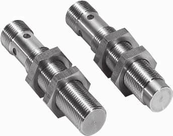 Inductive sensor, I, DC -wire, IX series Inductive sensor Sensing range 6 / 0 mm Triple sensing range Robust stainless steel VA, 6L one piece housing, with fine thread x mm Enclosure rating IP 69K +