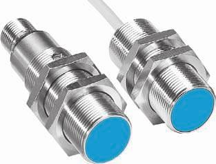 Inductive sensor, I8, DC -wire, Triplex series Inductive sensor Sensing range / 0 mm Triple sensing range Installation quasi flush or non-flush in metal Short-circuit protection (pulsed) Dimensional