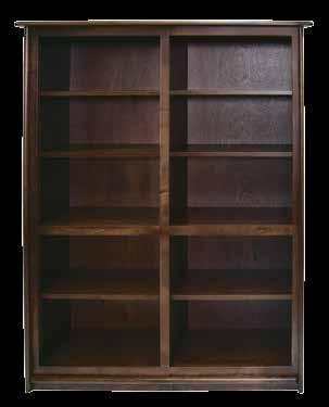 All bookcases available in maple and oak