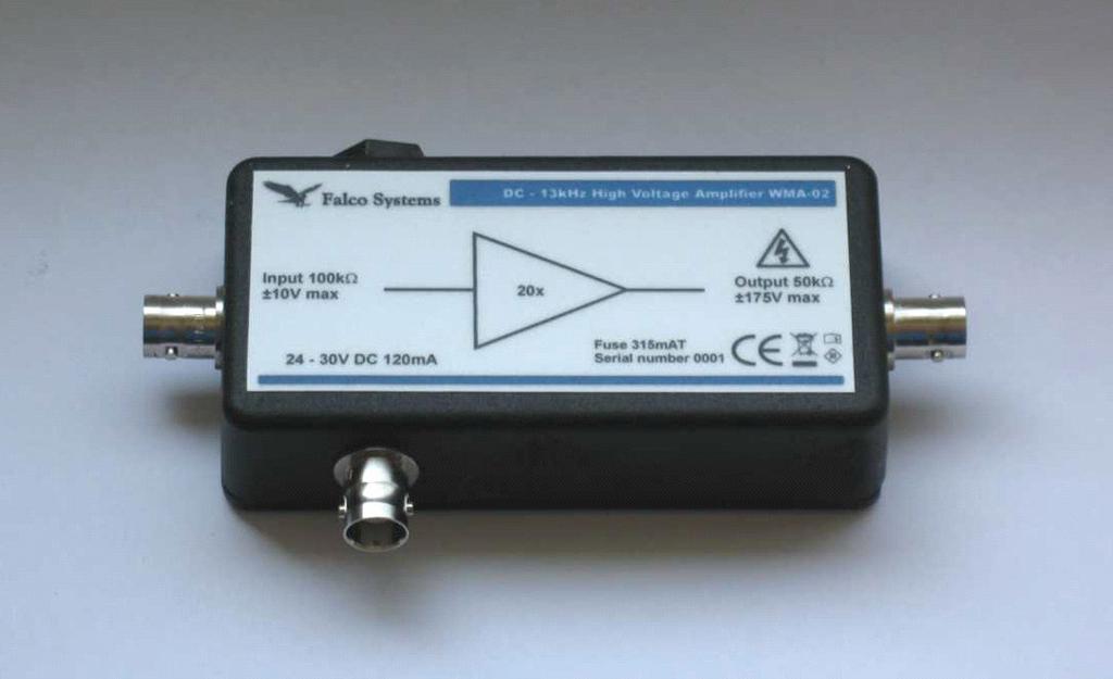 24V 30V DC, battery power possible 50kΩ output impedance Stable with all capacitive loads,