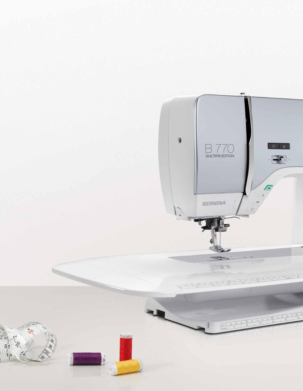BERNINA Quality For decades, BERNINA has been passionately committed to the development of sewing and embroidery machines. Swiss precision is at the heart of our products.