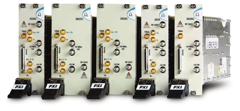 PXI Modules 3020 Series Digital RF Signal Generators Data Sheet The most important thing we build is trust Frequency ranges spanning 100 khz to 6 GHz Level ranges -120 dbm up to +17 dbm max.
