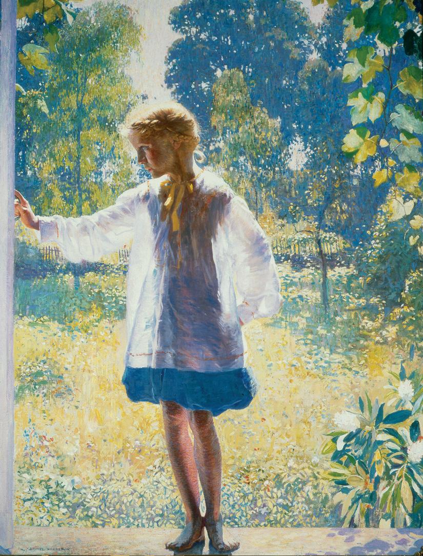 Daniel Garber Romantic Realist by lance humphries Daniel Garber, Tanis, June July August 1915. Oil on canvas, 60 x 46¹ ₄ inches.