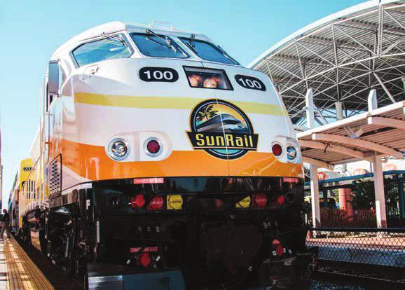 ON-BOARD ADVERTISING OORTUNITIES On-Board Train Schedules SunRail runs 36 trains per day. Each passenger vehicle is stocked with train schedules.
