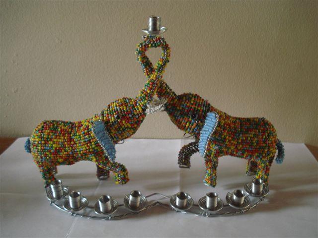 Chanukah Menorahs South Africa This adorable baby elephant menorah was made specifically for