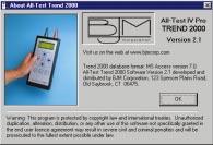 TREND Software for the ALL-TEST IV PROTM PROTM User Friendly. Easy to install and operate. Free: Included at no cost with the purchase of each ALL-TEST IV PRO.
