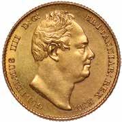 29 William IV, sovereign, 1832, first portrait, bare head r., rev. crowned shield of arms (S.