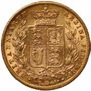 89 Victoria, sovereign, 1872/1M, young head l., rev. crowned shield of arms within wreath, M below (S.3854), about uncirculated, rare 1000-1200 90 91 90 Victoria, sovereign, 1872M, young head l., rev. crowned shield of arms within wreath, M below (S.3854), about uncirculated 350-400 91 Victoria, sovereign, 1872M, struck en médaille, young head l.