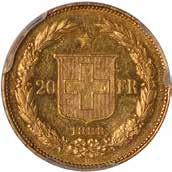 354 Switzerland, 20 francs, 1888B, diad. head l., rev. shield of arms within wreath (KM.31.3; Fr.