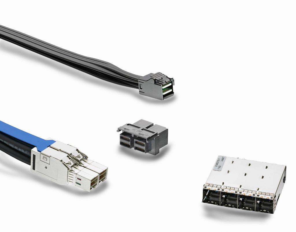 MINI-SAS HIGH DENSITY Connectors & Cable Assemblies TE Connectivity s (TE s) Mini-SAS HD (high density) product family includes compact, high-speed I/O solutions for SAS applications: storage,