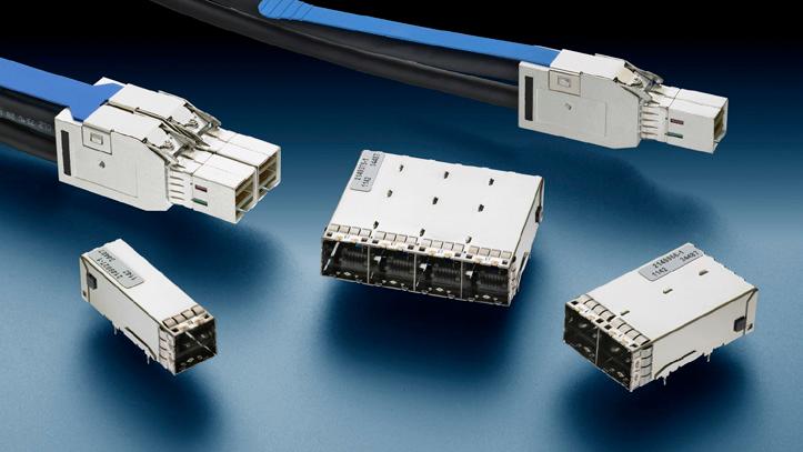 External Applications External Mini-SAS HD Connector TE s Mini-SAS HD external receptacle connector is a high-density, high-speed IO interface adopted for the SAS 2.1 standard and proposed for SAS 3.
