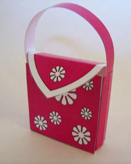 4) Fold bag at all lines, except the top flap, so pattern is on the outside.
