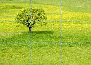 Rule of Thirds Place key elements of your composi:on at Power