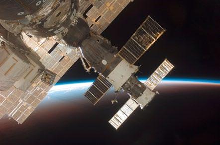 NASA In furtherance of peaceful cooperation in space and through the combined efforts of the participating space partners, the ISS was developed, launched and constructed, and has had a crew on board