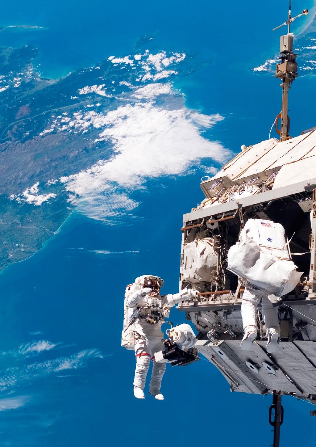 Human Space Technology Initiative High above New Zealand and Cook Strait astronauts work to