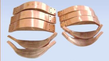 III. COPPER LAMINATED FLEXIBLE SHUNTS FLEXIBLE LAMINATED SHUNTS are custom designed to customer requirements and specifications and are available in any hole pattern or size.
