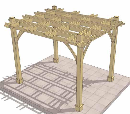 Congratulations on building your 8x10 Breeze Pergola Note; Our Pergolas are shipped as an unfinished product.