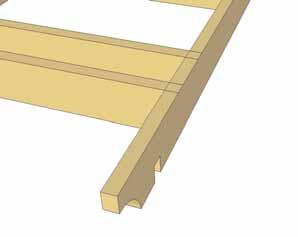 Ladder Blocking should be flush with top and bottom of Joist with