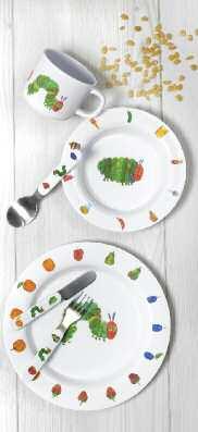 The Very Hungry Caterpillar Eating its way through a tasty array of fruits and sticky cakes, these Very Hungry