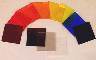 Filters Transmissive filter a material that absorbs some wavelengths and transmit