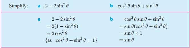 For example: sinθ + sinθ = 2sinθ 5sinθ - 12sinθ = -7sinθ 5sinθ - xsinθ = (5 - x)sinθ (5sinθ)(4sinθ) = 20sin 2 θ etc.