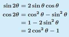Let's look at trig functions of double angles.