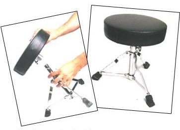 Pro drummers will adjust the Floor Tom Legs to create a slight 3% angle facing toward the drummer for a faster response and better attack. 6.