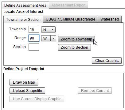 Notes Use the Locate Area of Interest> Township or Section Tool to zoom to this township