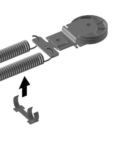 The spring support has to be attached as near to the end